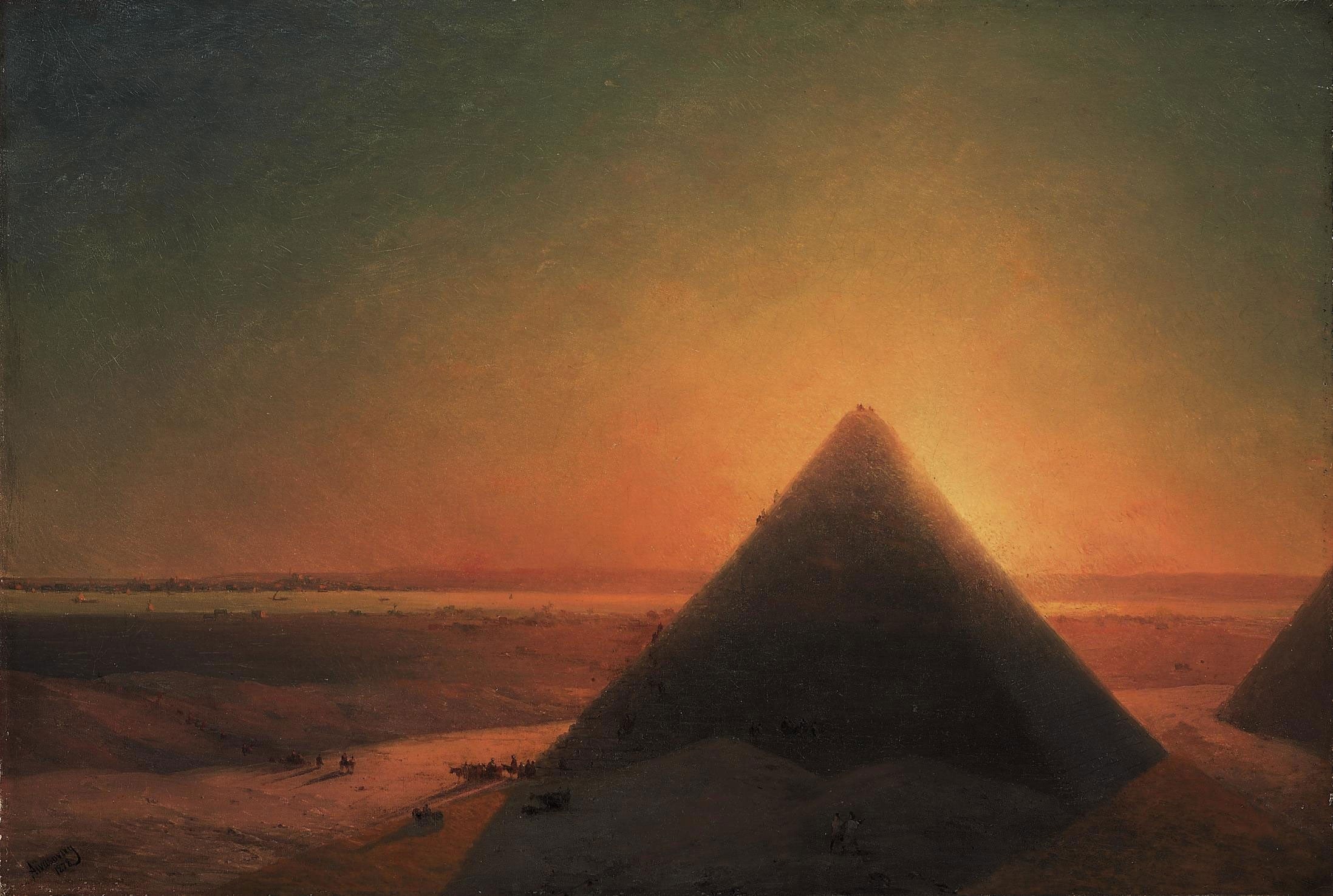 La Grande Pyramide de Gizeh - Ivan Aïvazovski