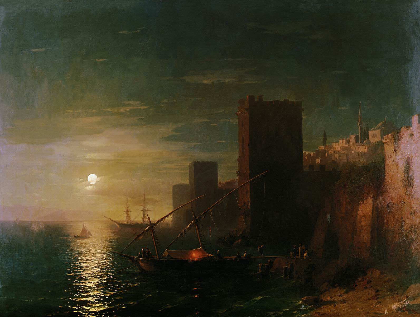 Nuit à Constantinople - Ivan Aïvazovski