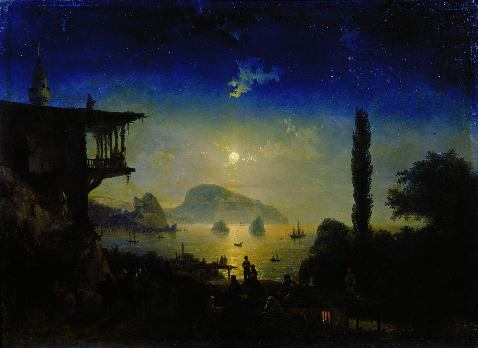 Nuit de lune en Crimée, Gurzuf - Ivan Aïvazovski