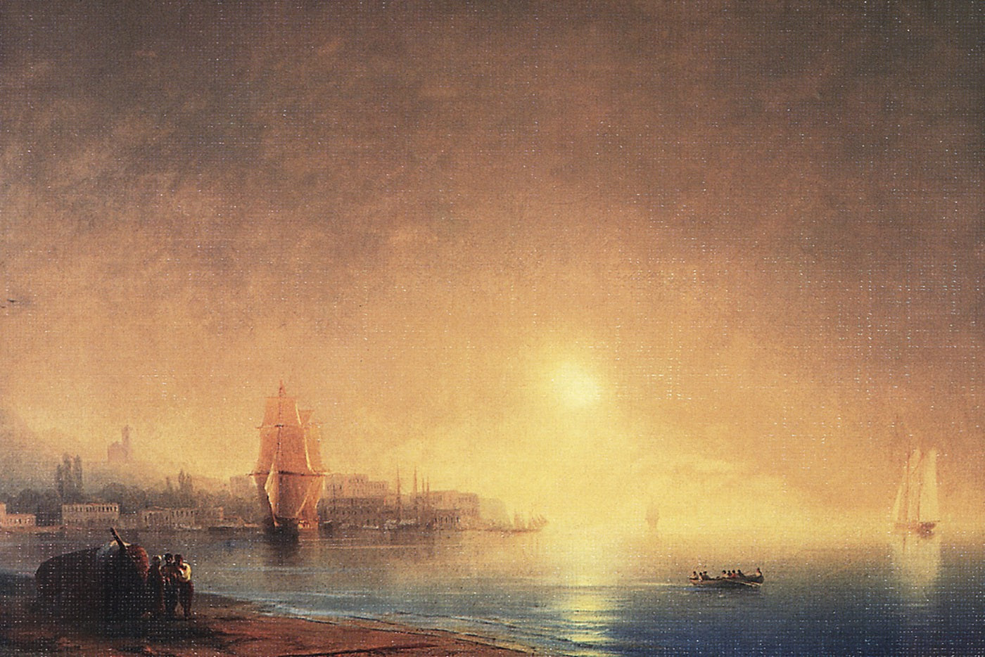 Matin au bord de la baie - Ivan Aïvazovski