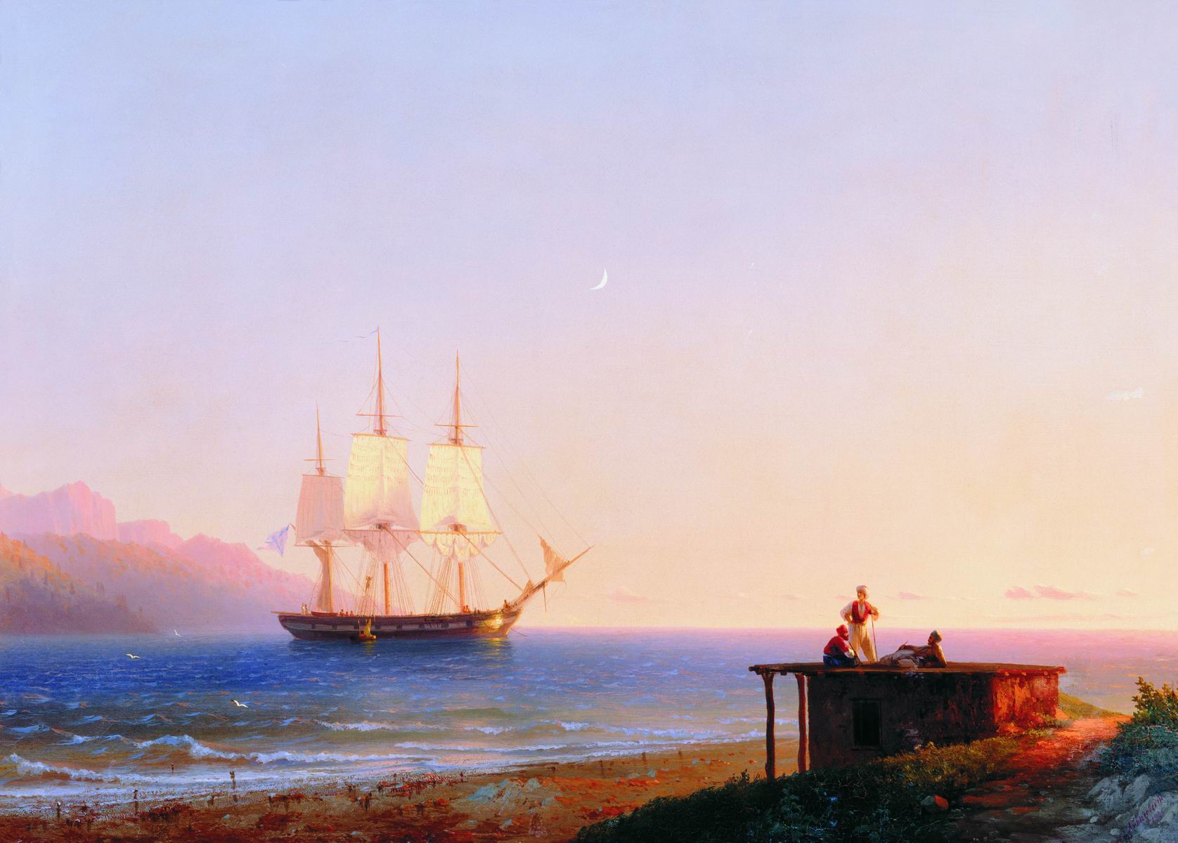 Frégate à la voile - Ivan Aïvazovski