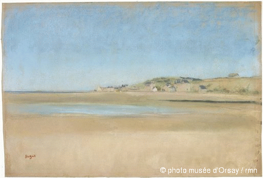 Reproduction du tableau « maisons au bord de la mer - Edgar Degas » par Alpha Reproduction en peinture à l’huile