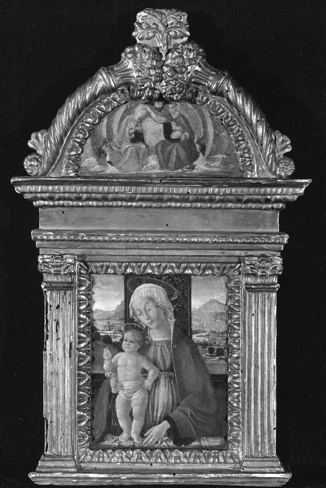 Vierge à l'Enfant; Couronnement de la Vierge - Domenico Ghirlandaio
