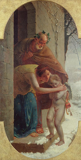Hiver (Cupidon gelé) - Jean-François Millet