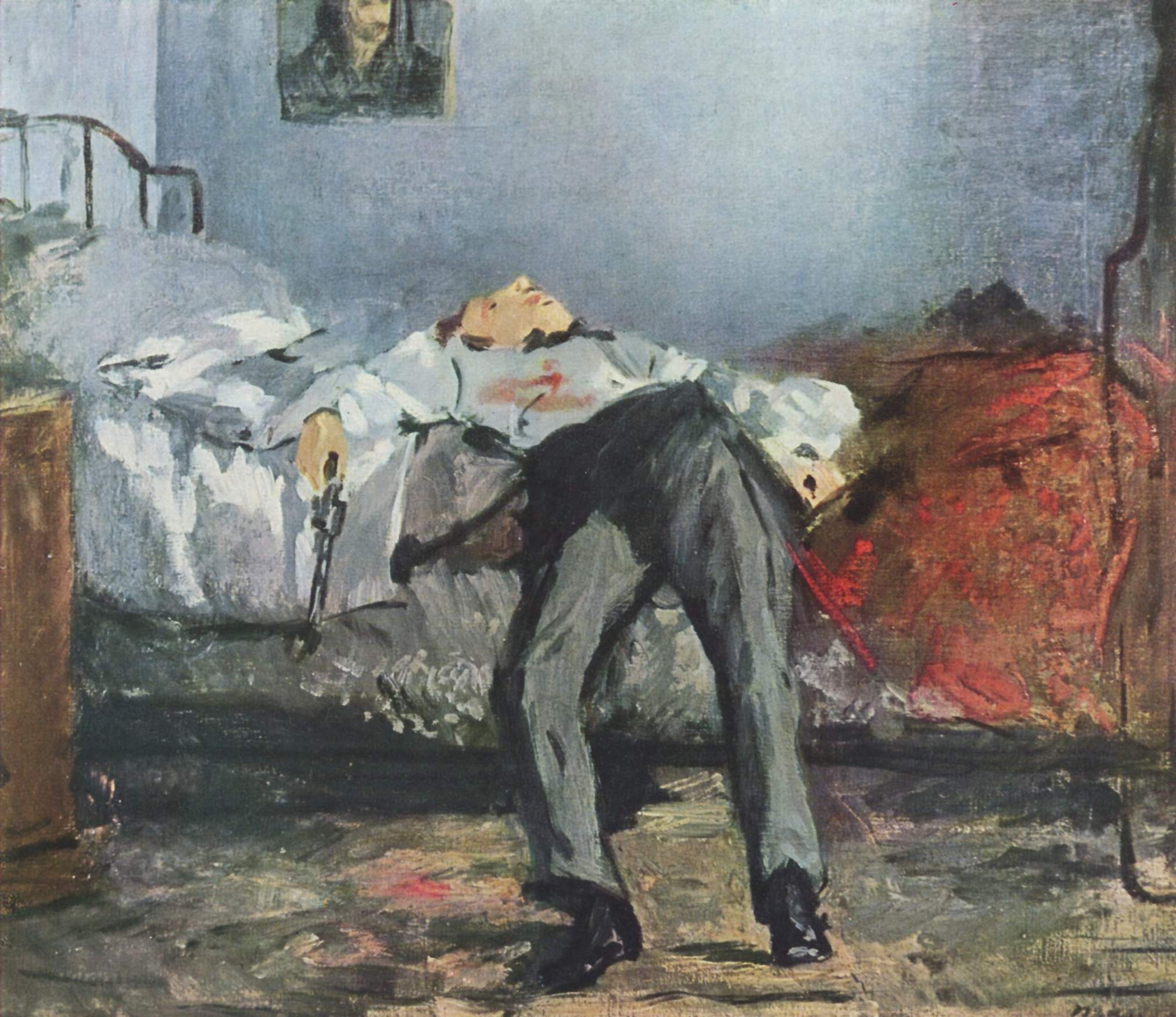 Reproduction du tableau « Le Suicidé - Édouard Manet » par Alpha Reproduction en peinture à l’huile