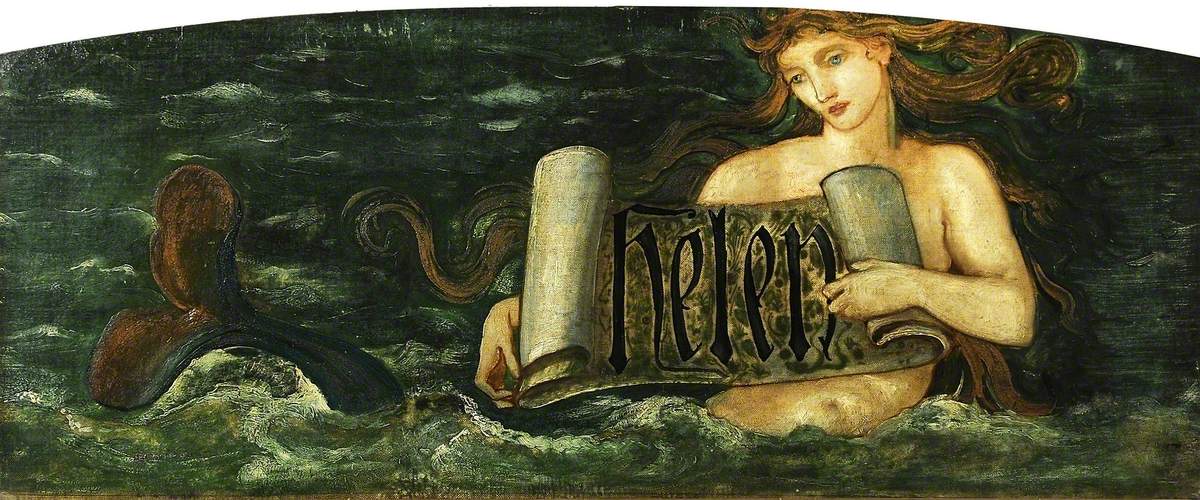 Hélène, une sirène - Edward Burne-Jones