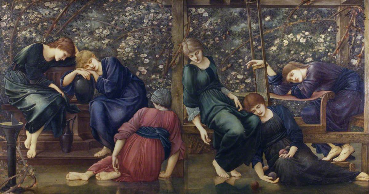 La Cour du Jardin (de la série Briar Rose) - Edward Burne-Jones