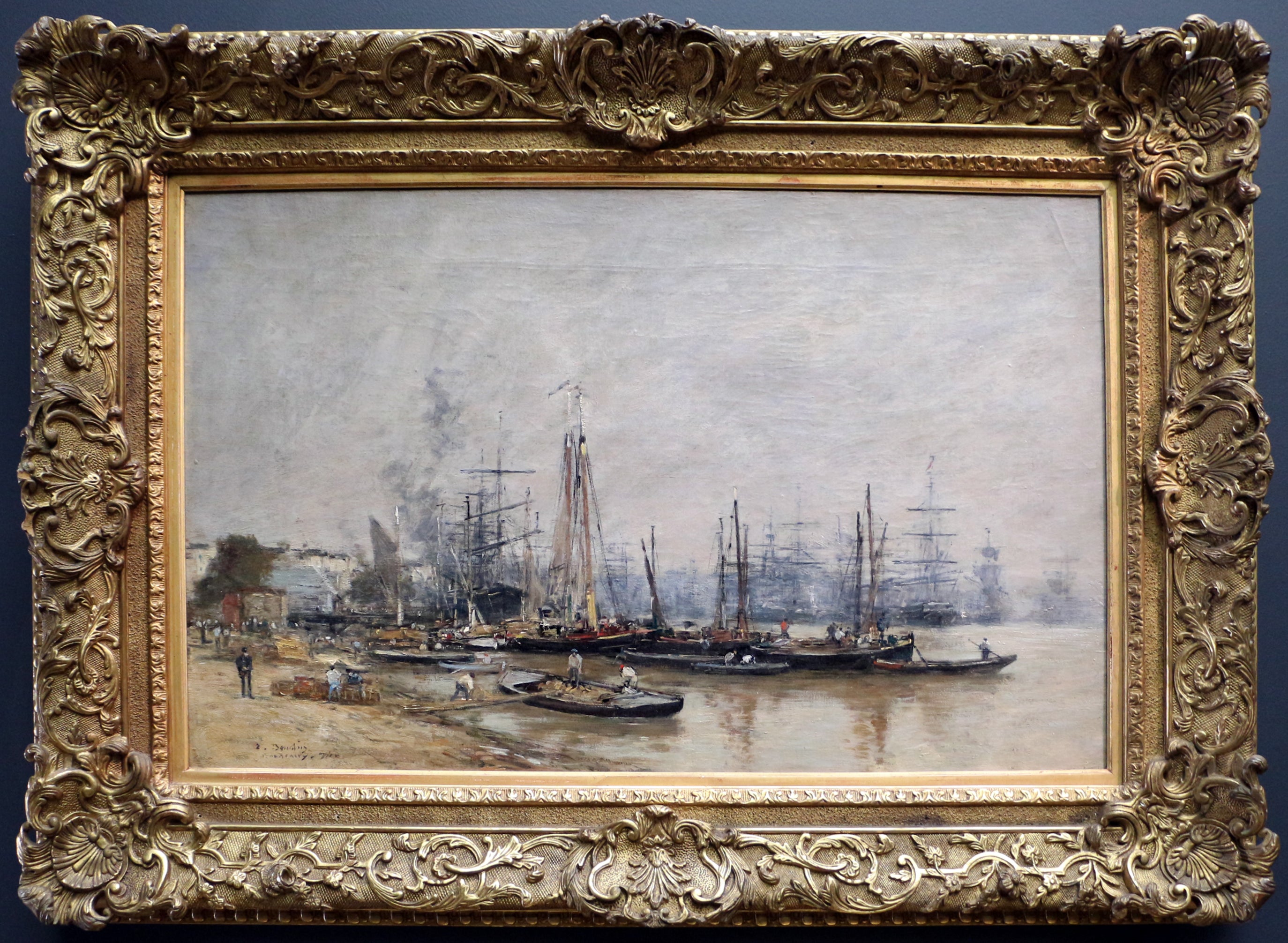 Reproduction du tableau « port de Bordeaux - Eugène Boudin » par Alpha Reproduction en peinture à l’huile