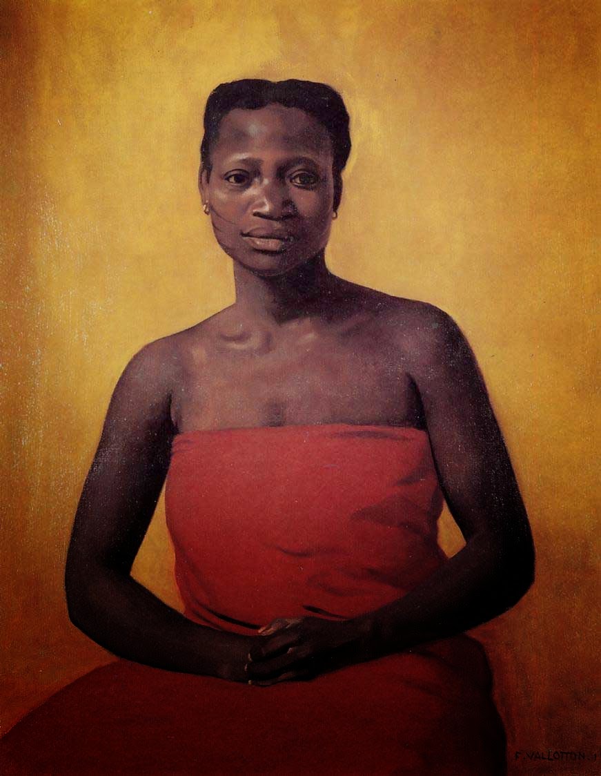 Femme noire assise de face - Félix Vallotton