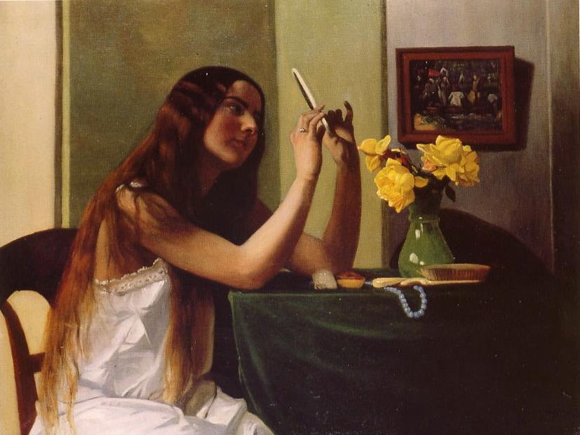 La jeune fille au miroir - Félix Vallotton