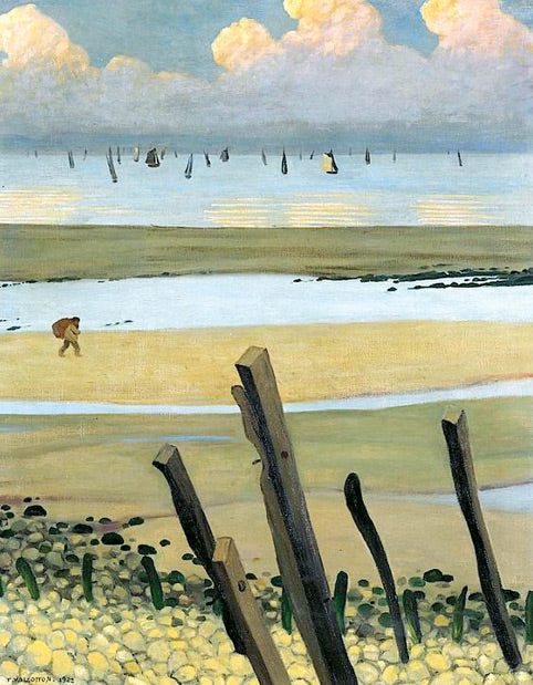 Marée basse à Villerville - Félix Vallotton