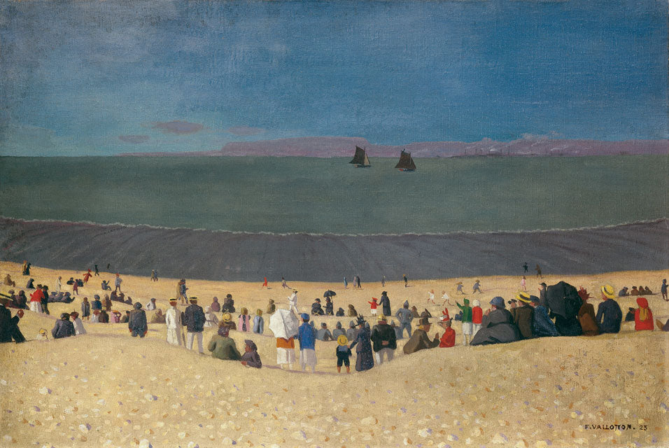 La plage à Honfleur - Félix Vallotton