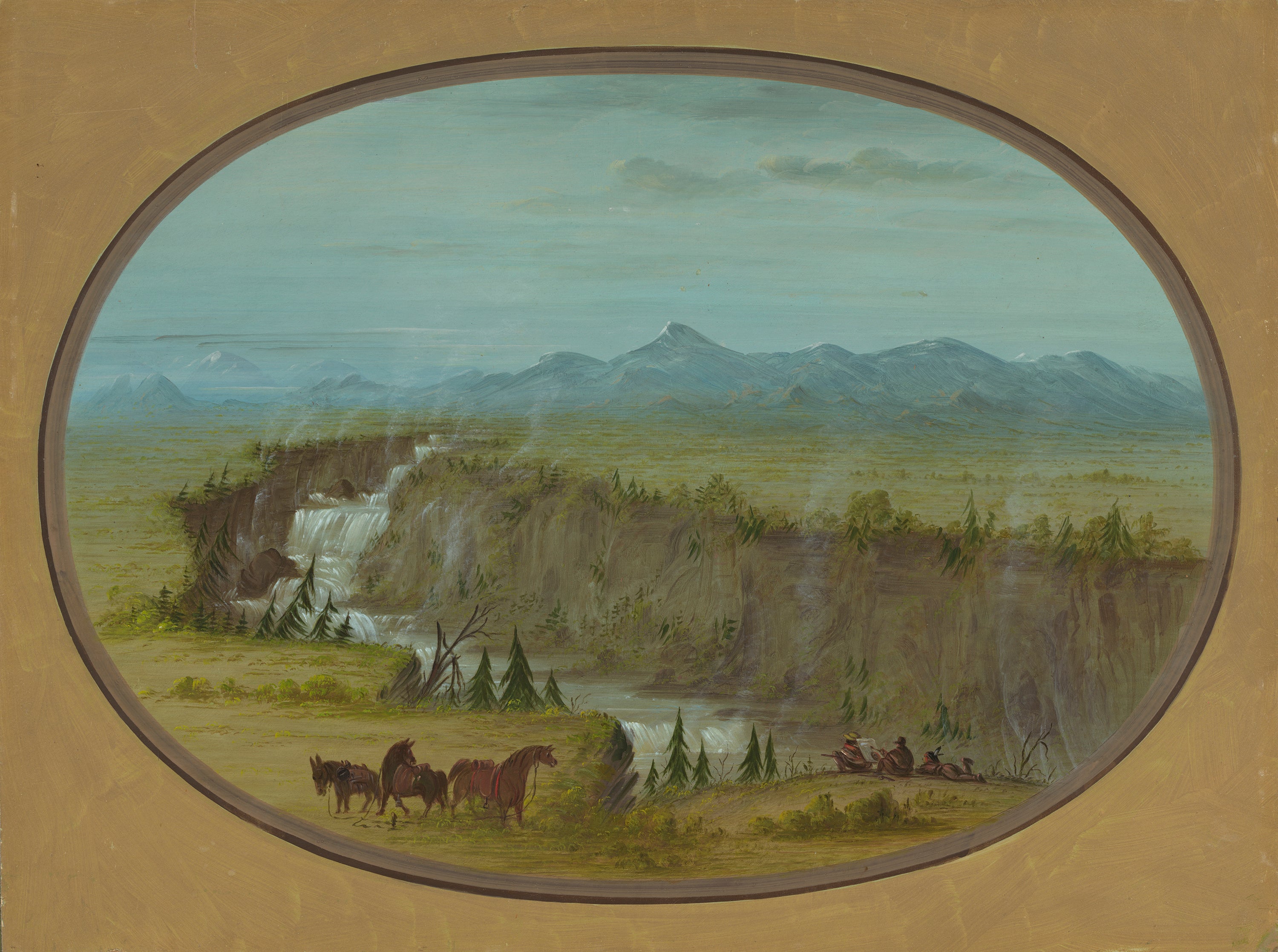 Chutes de la rivière Snake - George Catlin