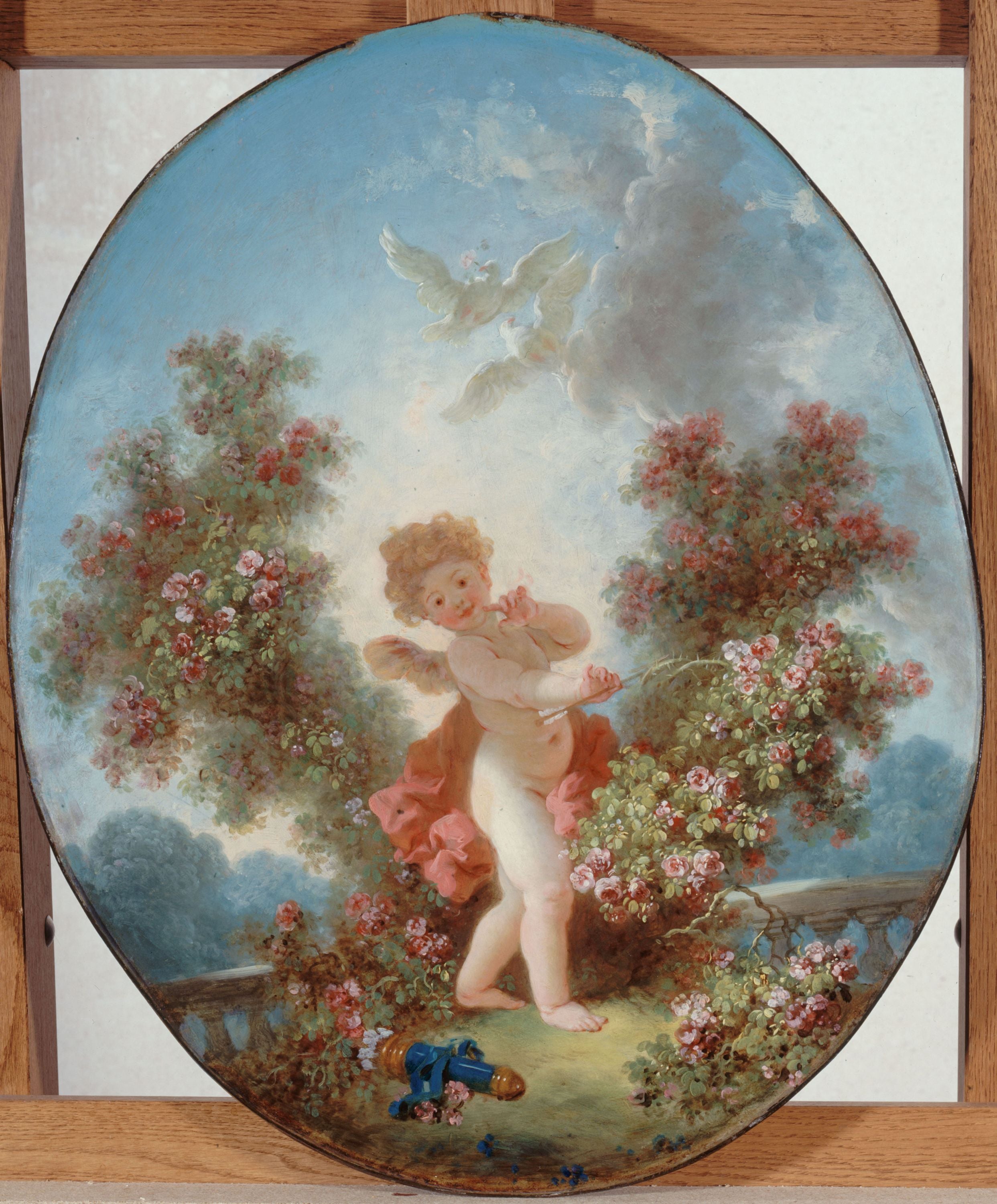 L'Amour en sentinelle - Jean-Honoré Fragonard
