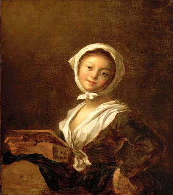 Jeune Fille à la marmotte - Jean-Honoré Fragonard