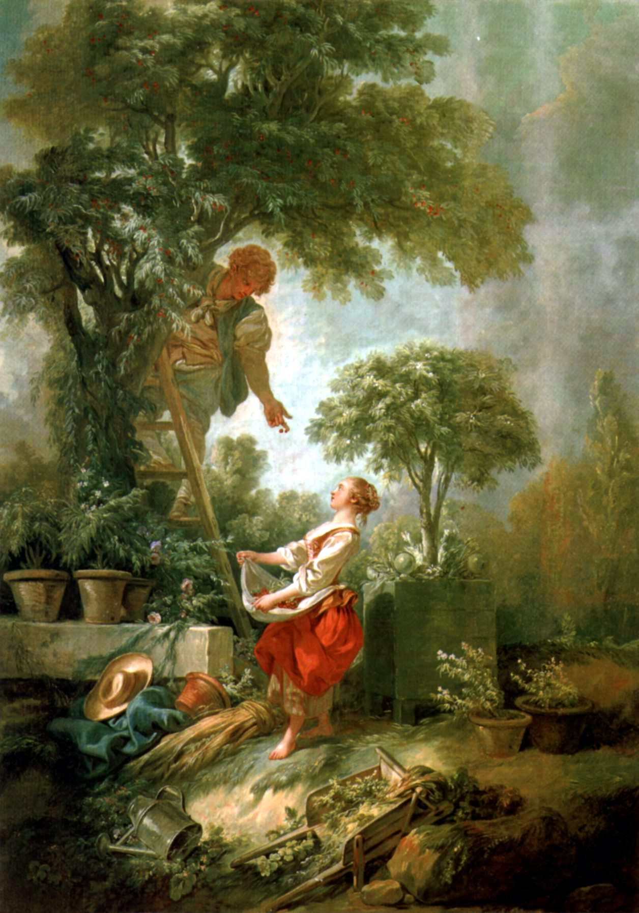 Les cueilleurs de cerises - François Boucher