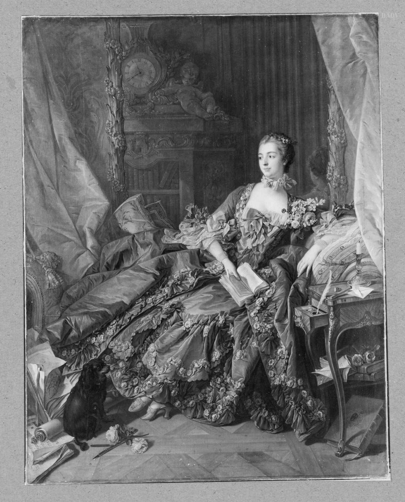 Portrait de Mme Pompadour - François Boucher