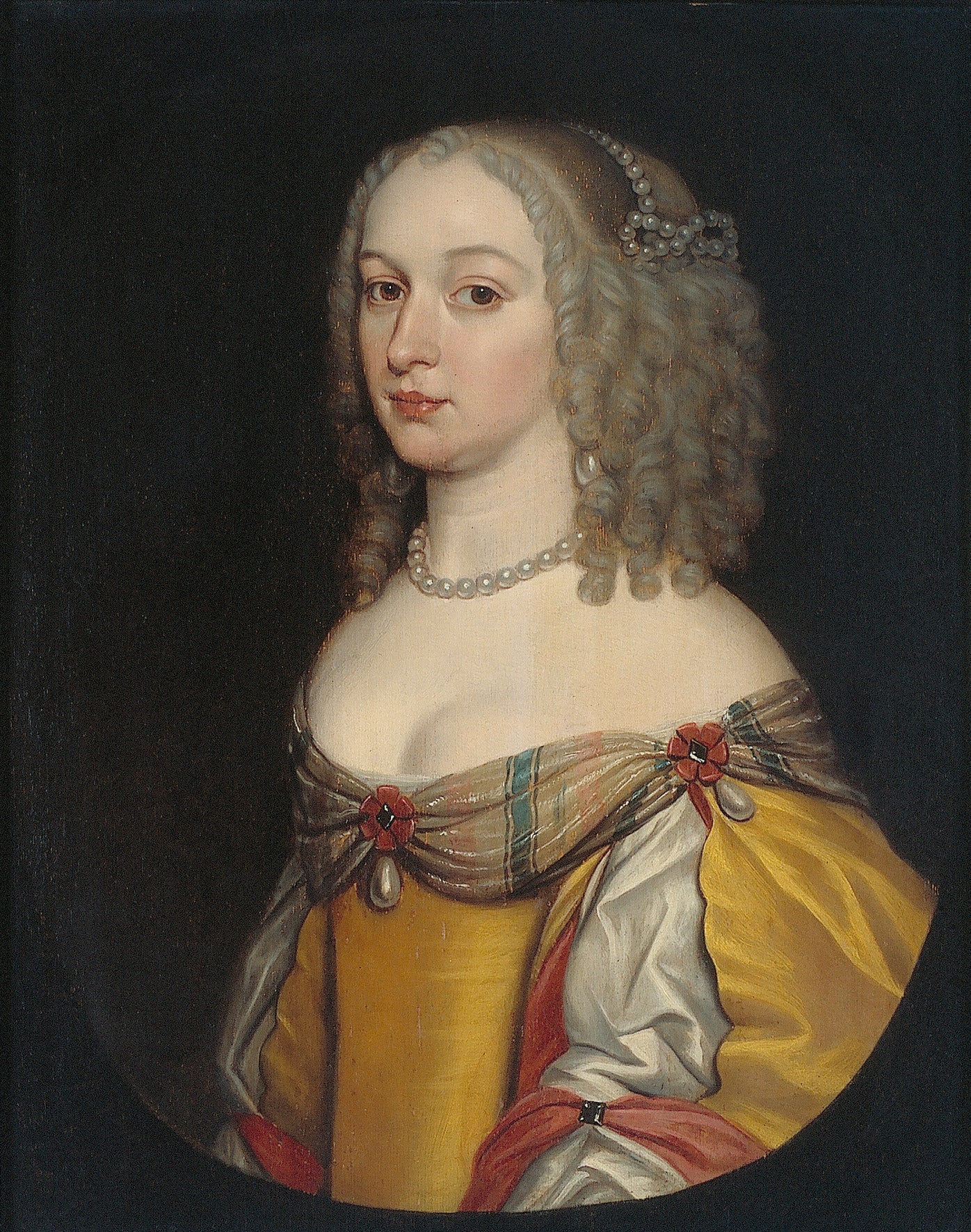 Portrait de femme, peut-être Amalia Margaretha van Brederode (1626/27-1663/65) - Gerrit van Honthorst