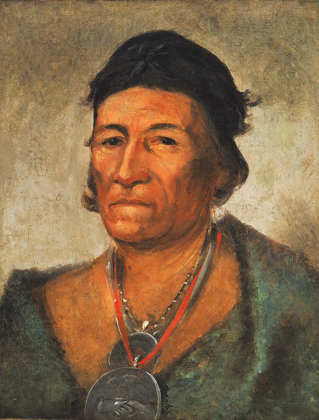 Ko-mán-i-kin, Grande Vague, un chef ancien et distingué - George Catlin