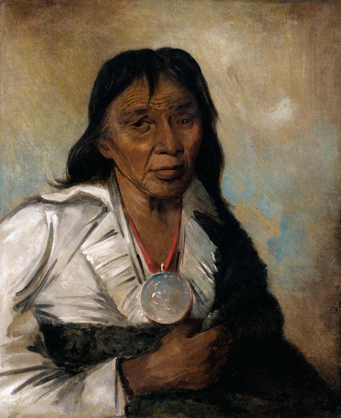 Shin-gós-se-moon, Grande Voile, un Chef - George Catlin