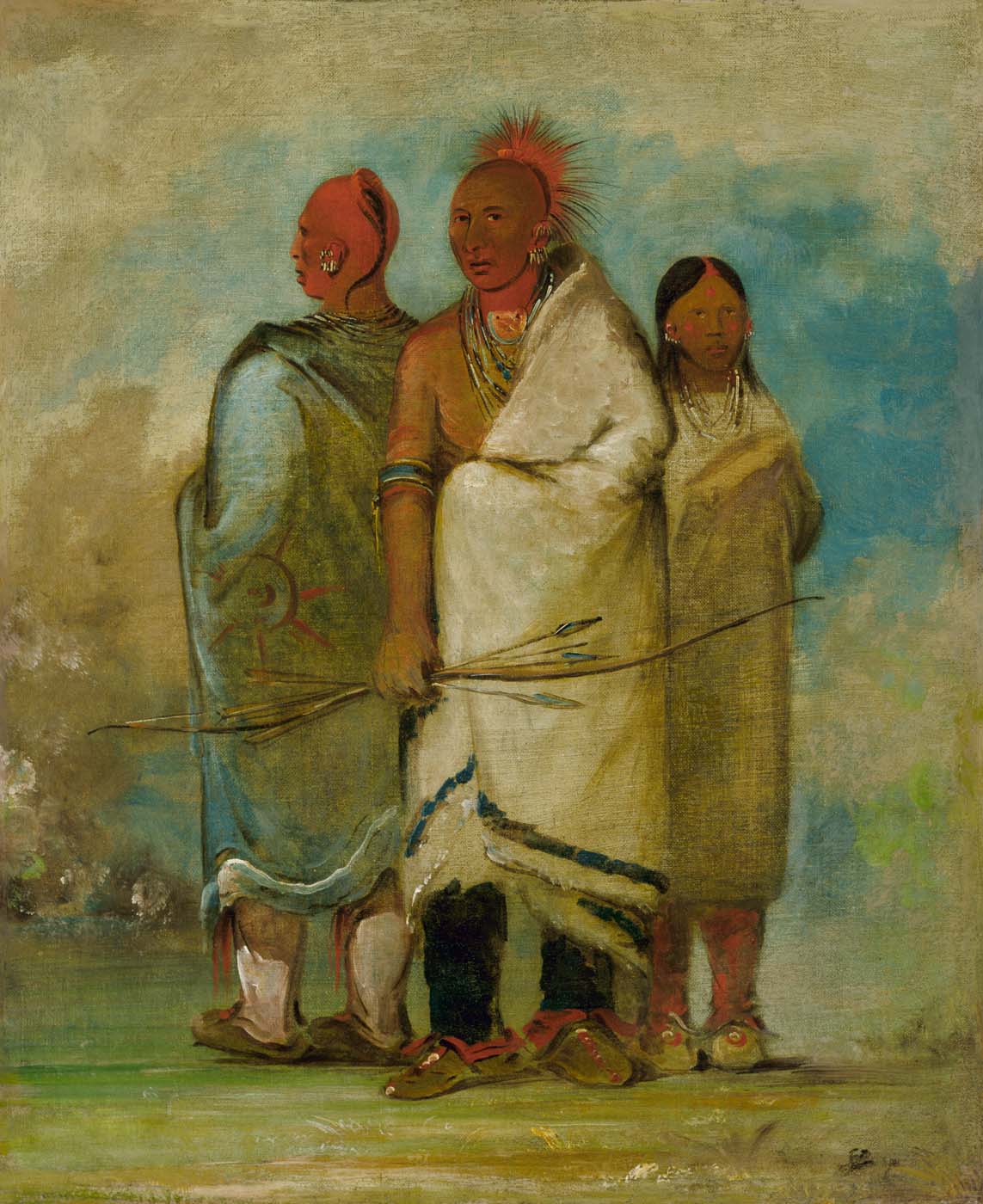 Trois Indiens Renards - George Catlin