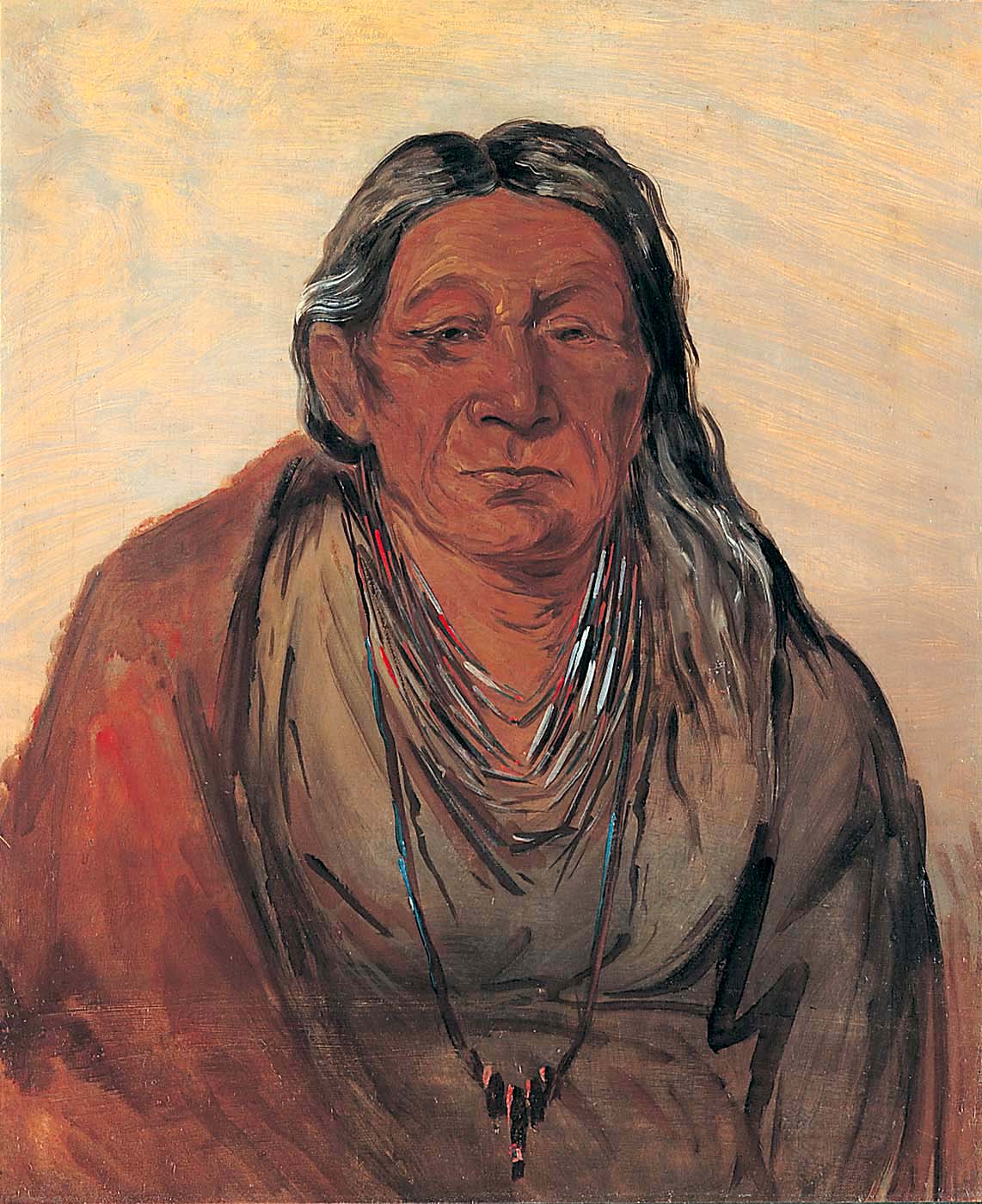 Wah-pe-séh-see, Mère du Chef - George Catlin