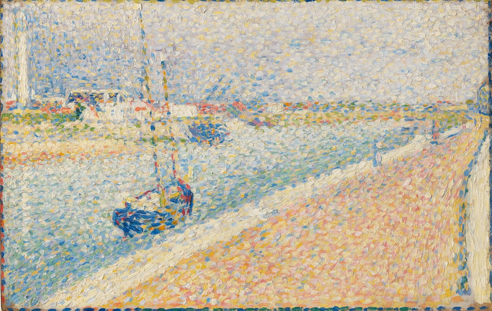 Reproduction du tableau « Le Canal à Gravelines, Petit-Fort-Philippe - Georges Seurat » par Alpha Reproduction en peinture à l’huile