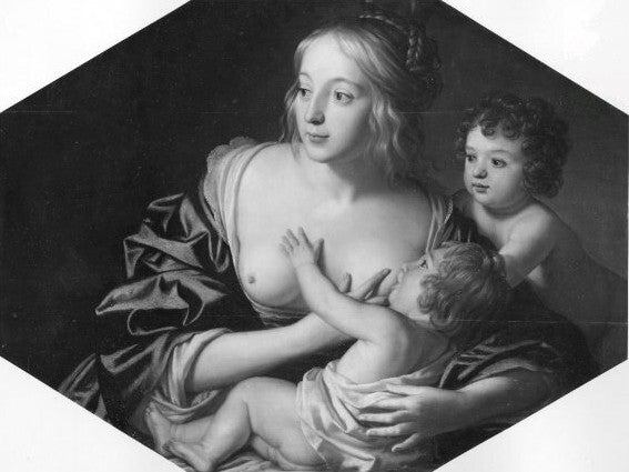 jeune maman avec 2 enfants - Gerrit van Honthorst