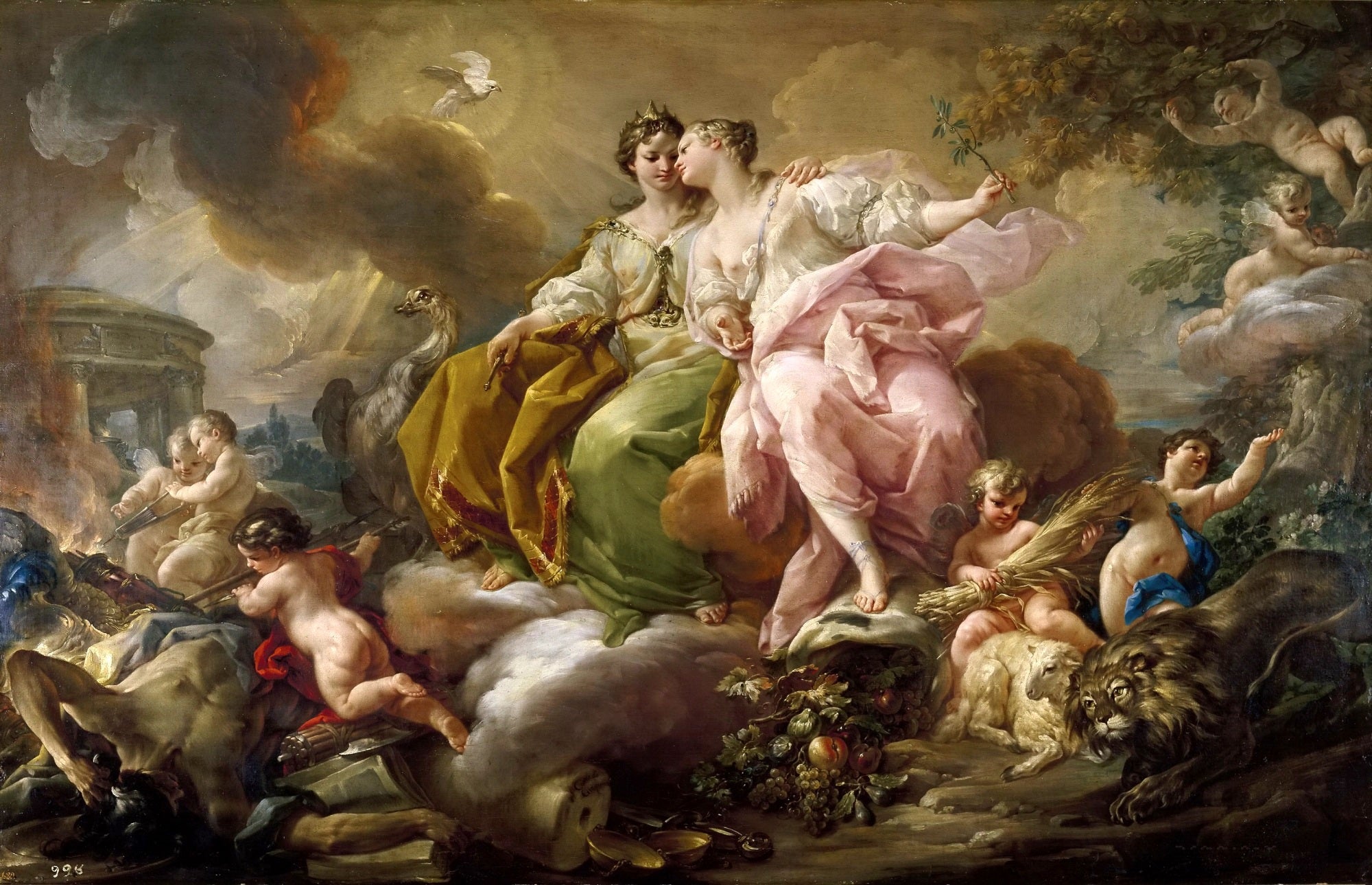 La Justice et la Paix - Corrado Giaquinto