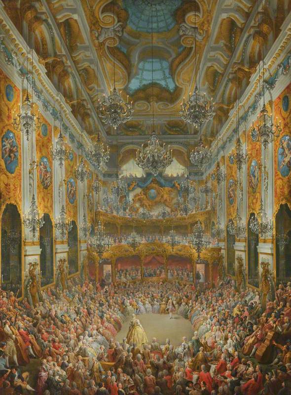 Un bal donné par le duc de Nivernais à l'occasion de la naissance du Dauphin - Giovanni Paolo Panini