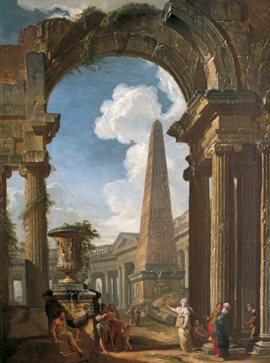 Ruines d'un temple avec une sibylle - Giovanni Paolo Panini
