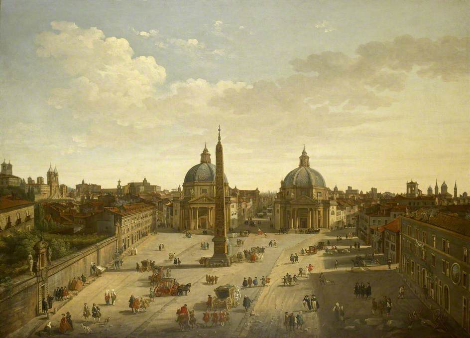 La Piazza del Popolo, Rome - Giovanni Paolo Panini