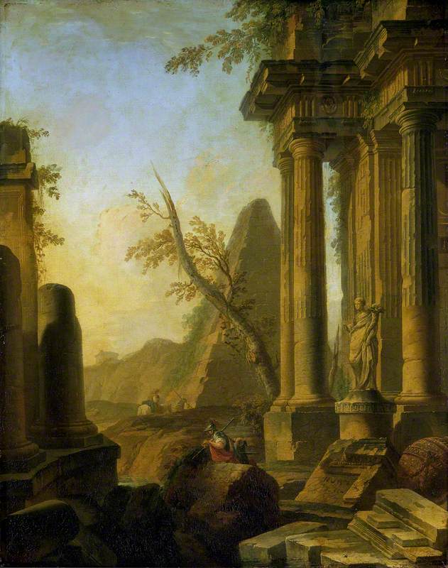 Ruines classiques avec soldats - Giovanni Paolo Panini