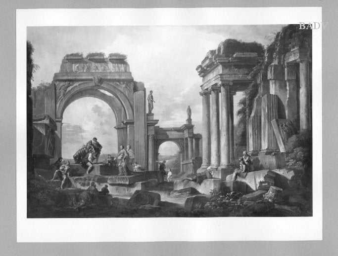 Ruines monumentales avec figures - Giovanni Paolo Panini