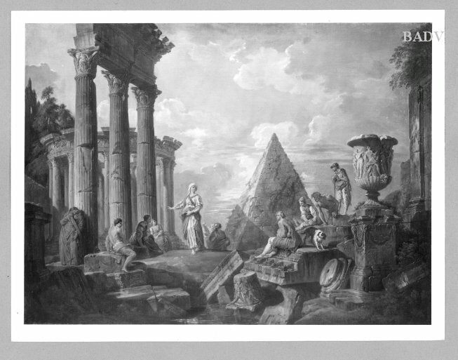 Une sibylle prêchant dans des ruines - Giovanni Paolo Panini