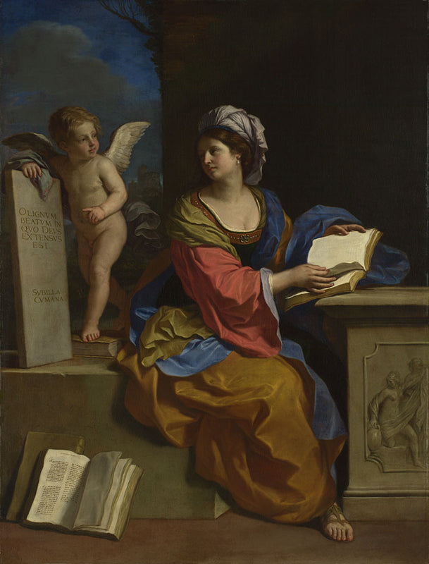 La Sibylle de Cumes avec un putto - Guercino