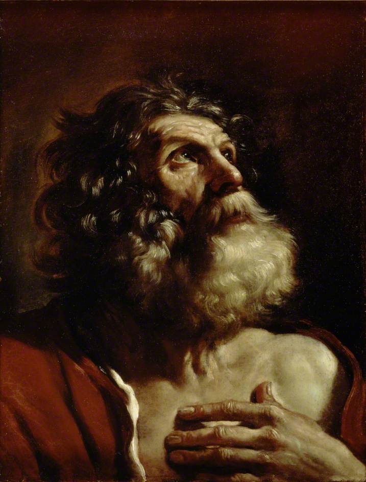 Tête d'un vieil homme - Guercino