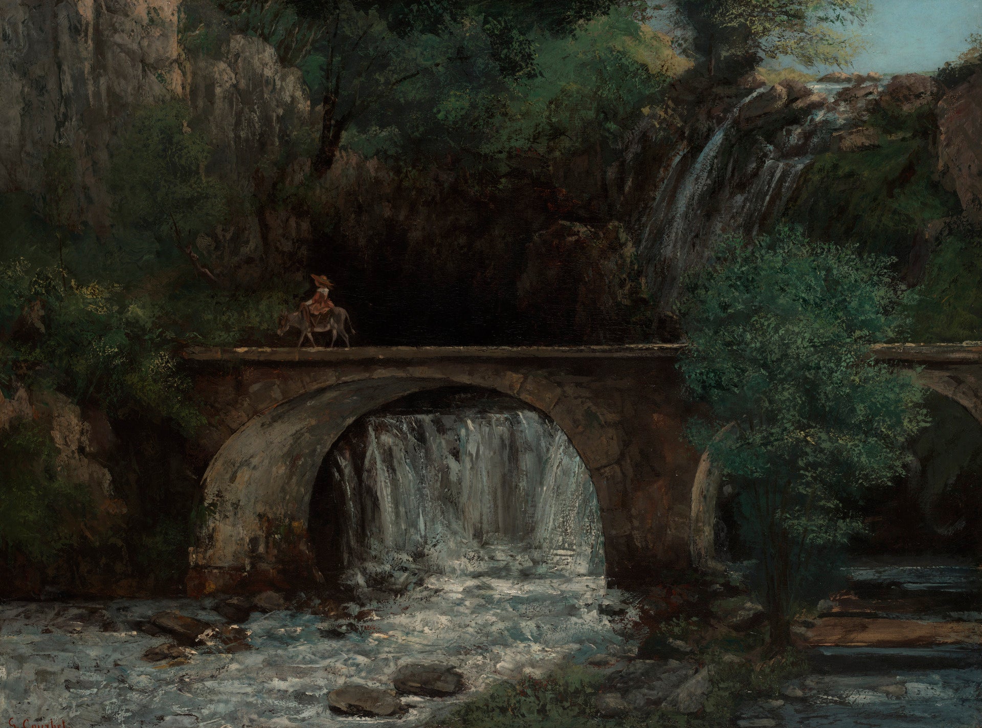Le Grand Pont - Gustave Courbet