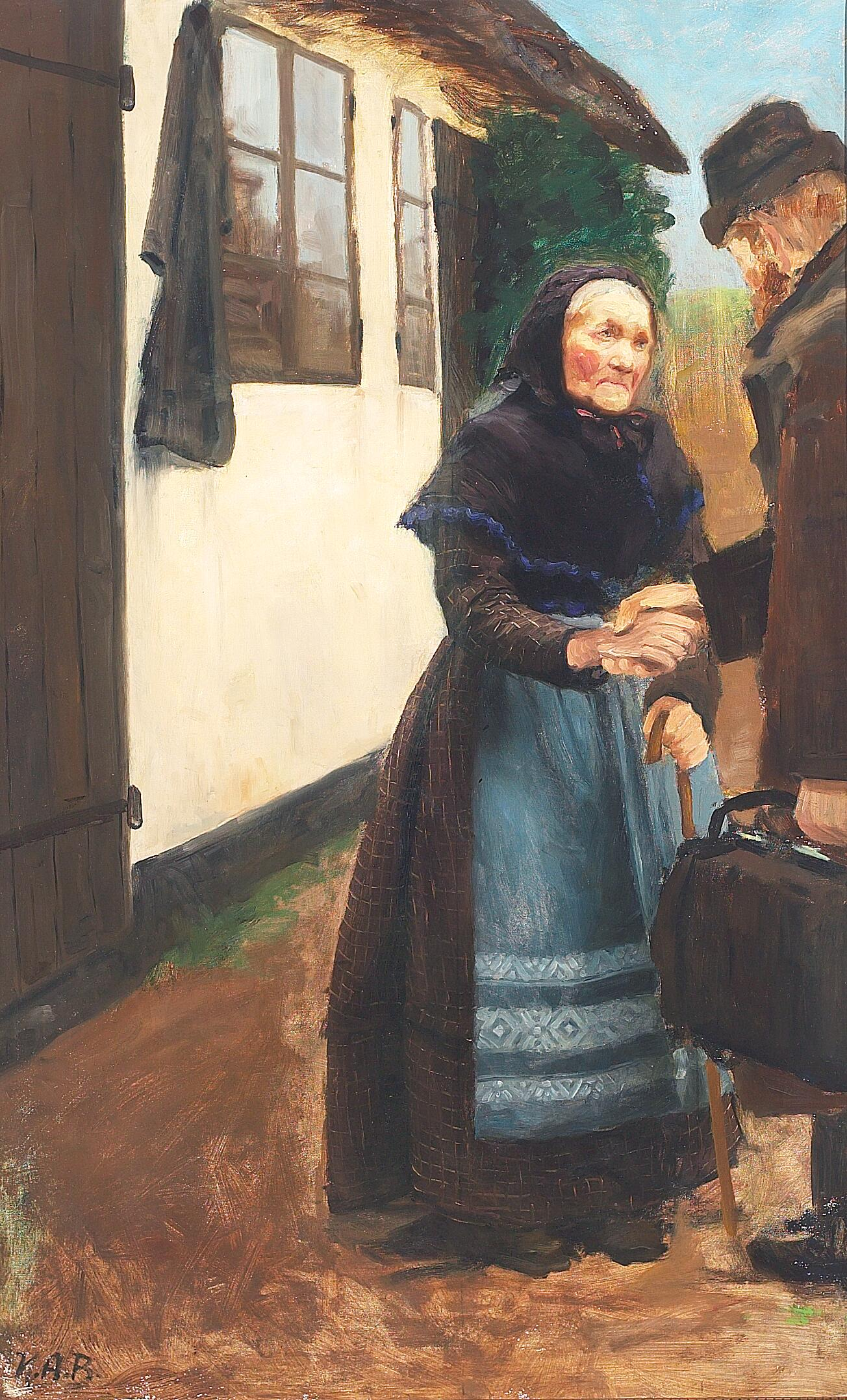 Le fils rentre à la maison. Étudier. - H. A. Brendekilde