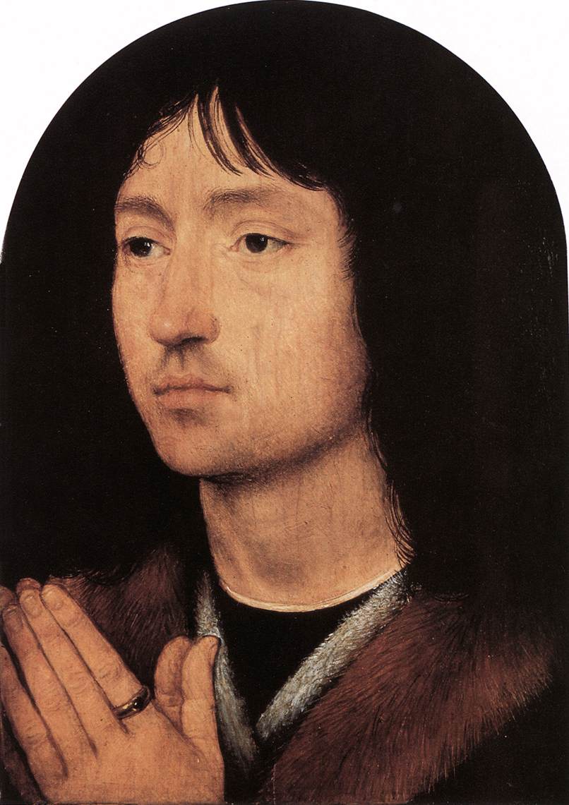 Un homme inconnu en prière - Hans Memling