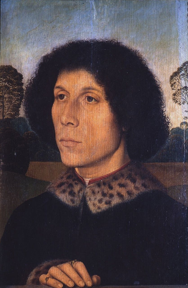 Portrait d'un homme dans un paysage - Hans Memling