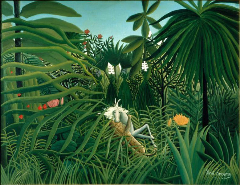 Cheval attaqué par un jaguar - Henri Rousseau