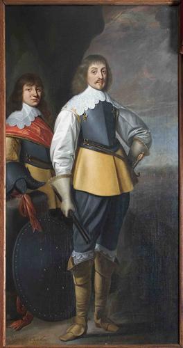 Double portrait de Johan Maurits van Nassau-Siegen (1604-1679) et Johan Ernst van Nassau-Siegen (1618-1639) - Gerrit van Honthorst