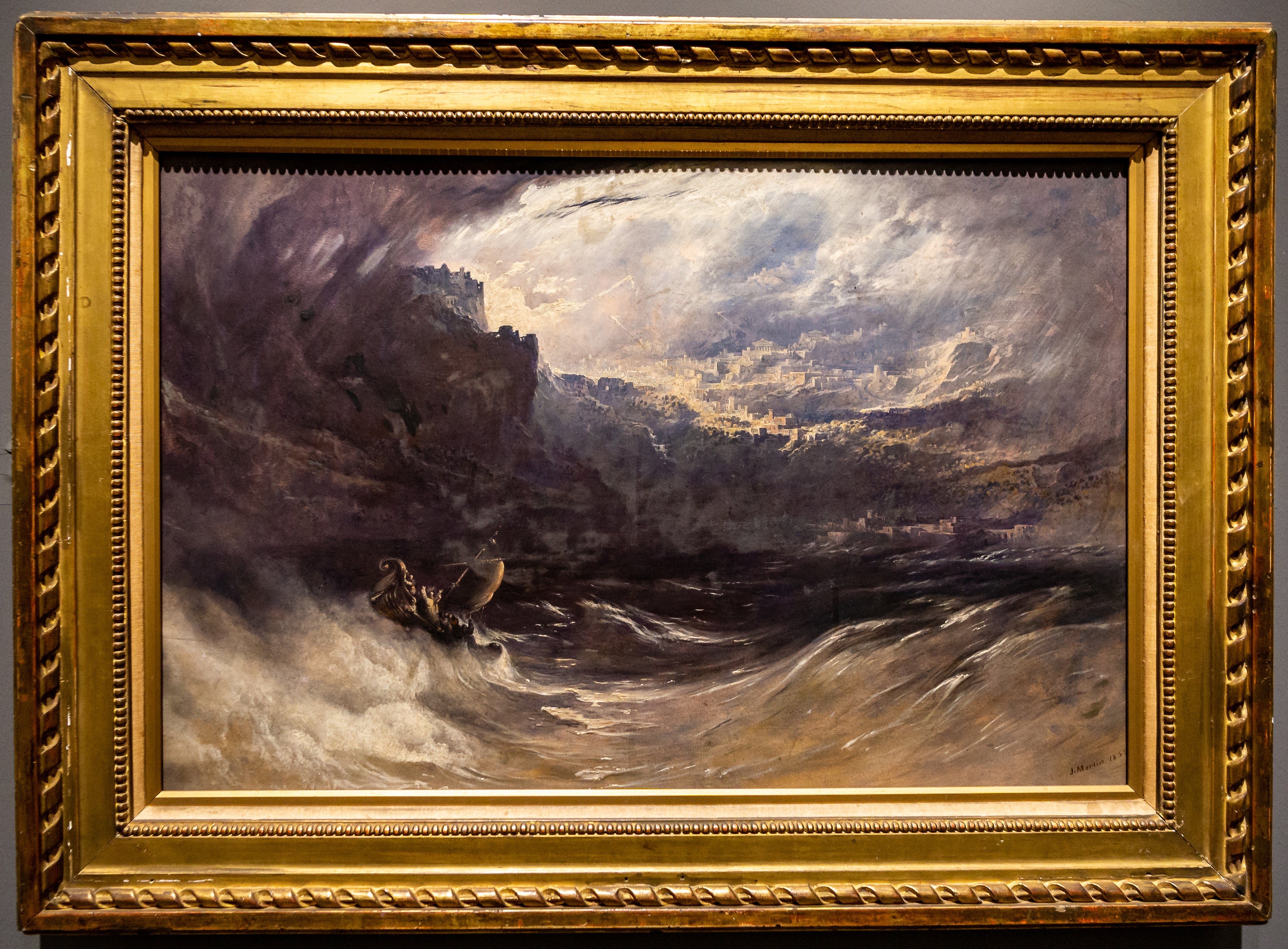 Le Christ apaise la tempête - John Martin