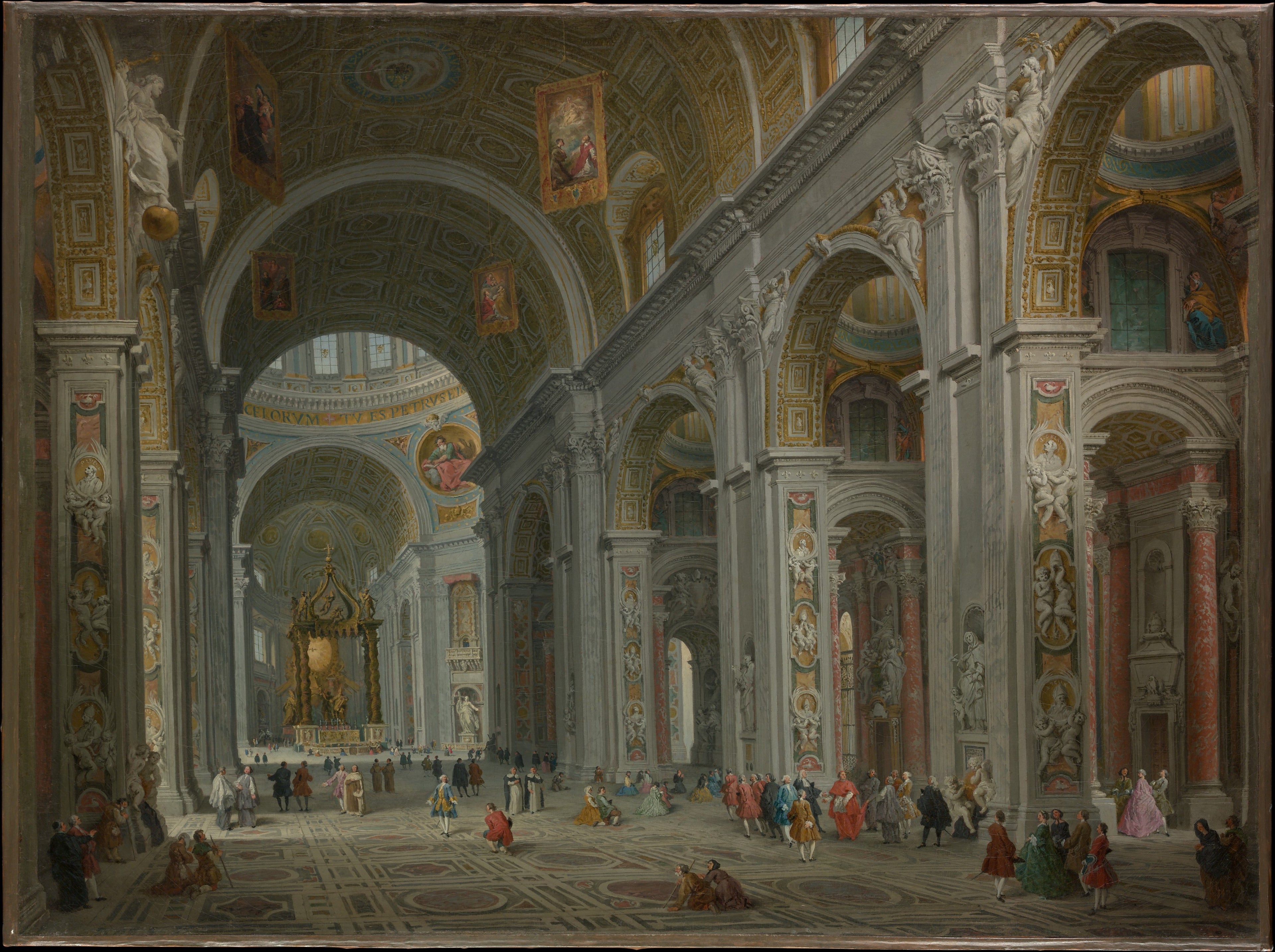 Intérieur de Saint-Pierre, Rome - Giovanni Paolo Panini