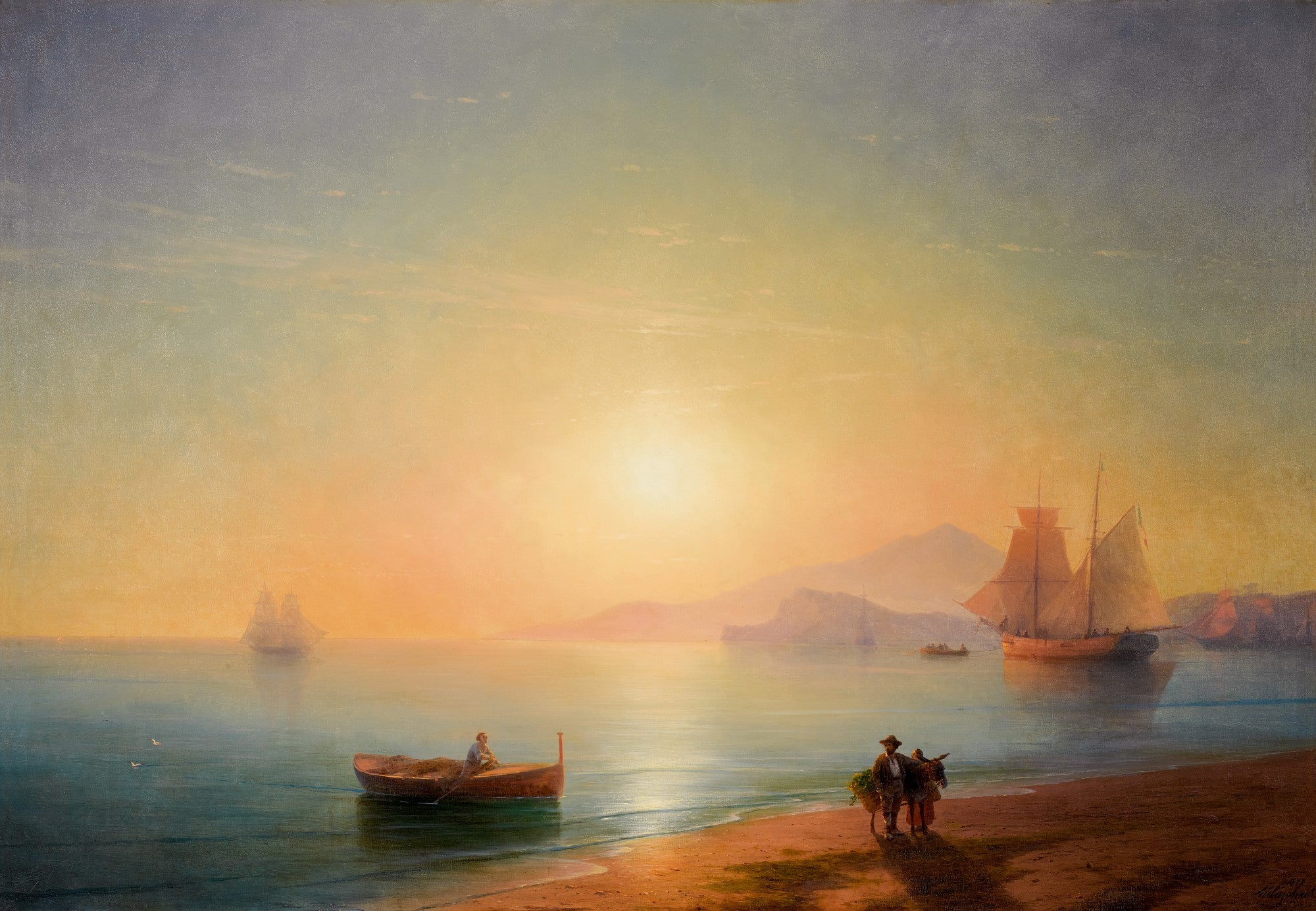 La baie de Naples - Ivan Aïvazovski