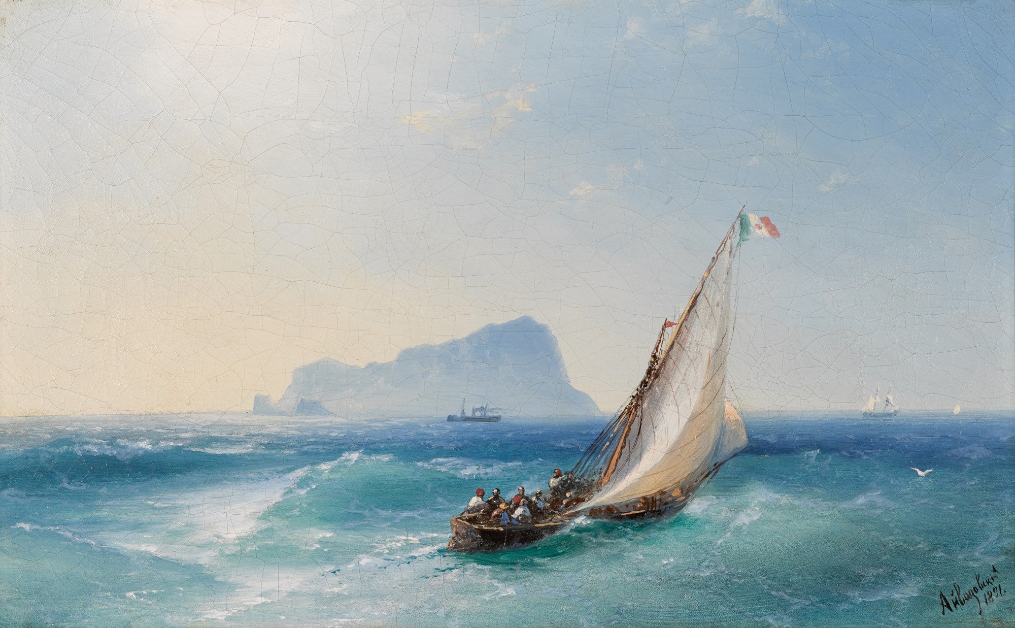 La baie de Naples avec Capri - Ivan Aïvazovski