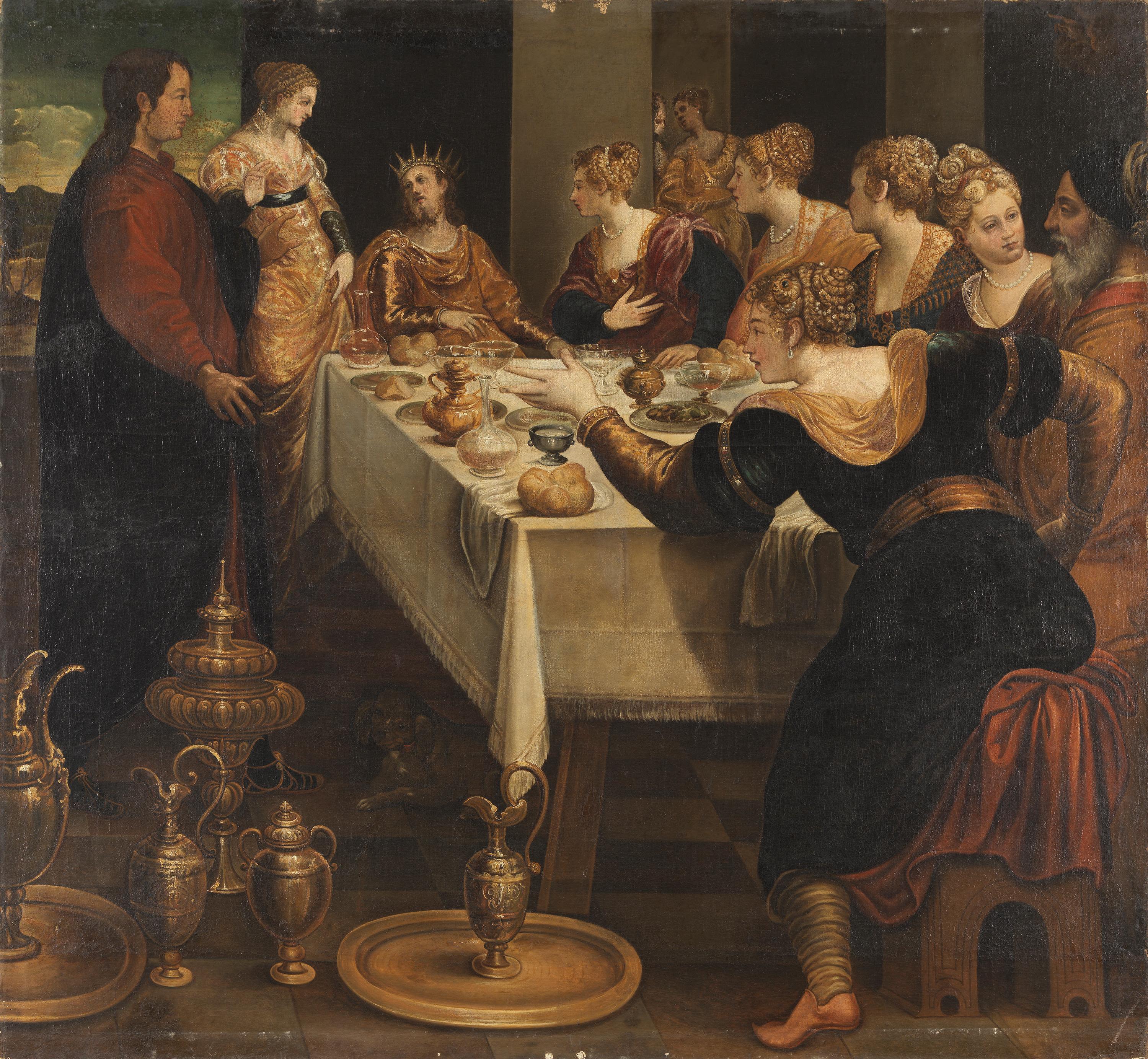 Daniel annonce à Belsazar la fin de son empire - Jacopo Tintoretto