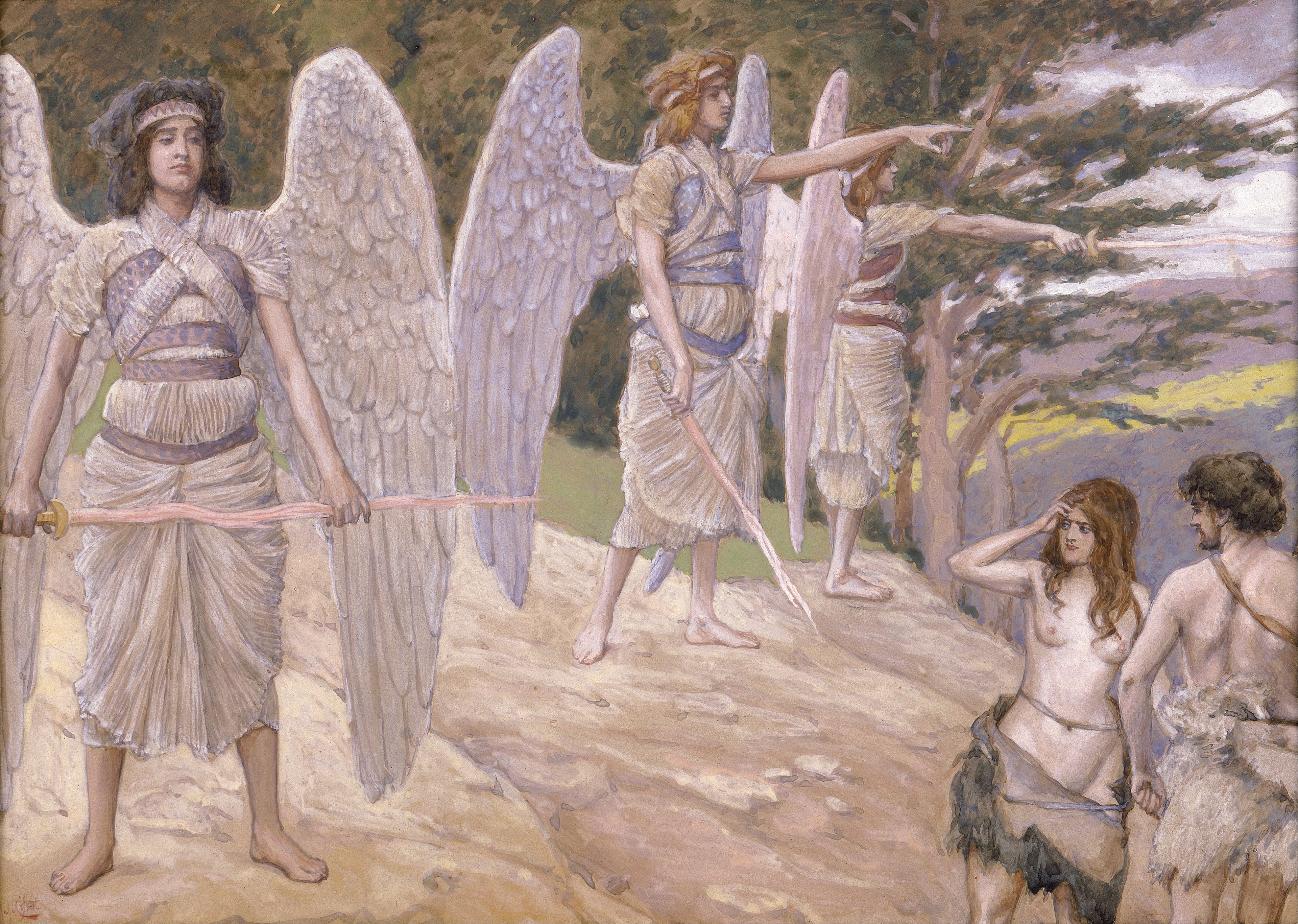 Adam et Ève chassés du paradis - James Tissot