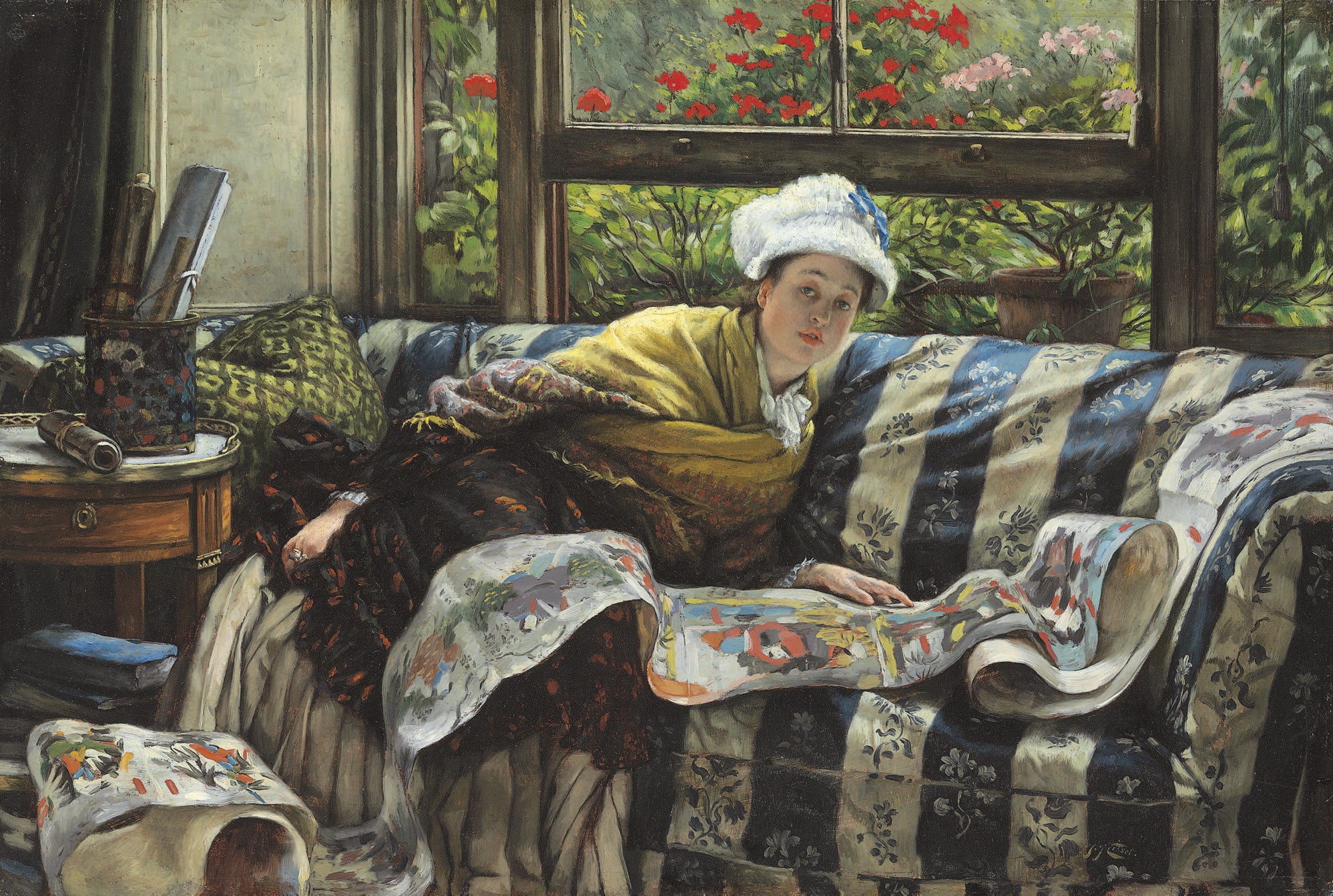 Le rouleau japonais - James Tissot